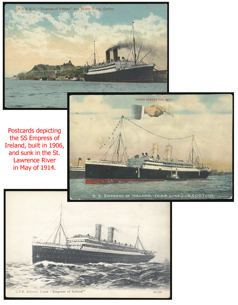 SS Empress postcards
